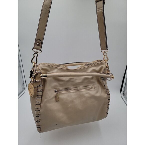 Vince Handbags - Vince Camuto Ladies Handbag Beige Leather Tote  Purse Detachable Strap